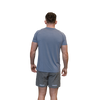 Men's elite performance tee grey rear view 