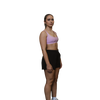 Woman black running shorts 