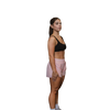 Woman pink running shorts 