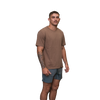 Men's cotton lifestyle tee brown