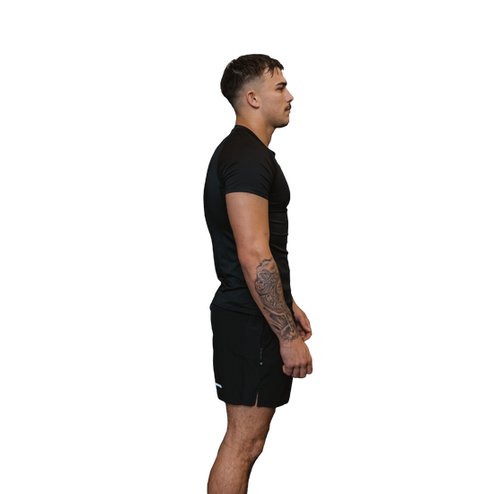 Men's ultra–Compression Tee black side view 