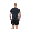 Men's elite performance tee black rear view 