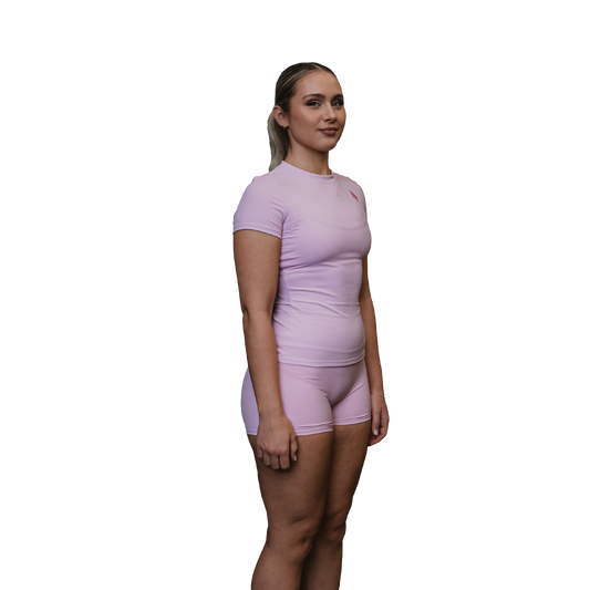 Women pink performance tee 