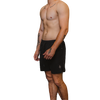 Men’s black training shorts front view