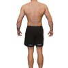 Men’s black training shorts rear view